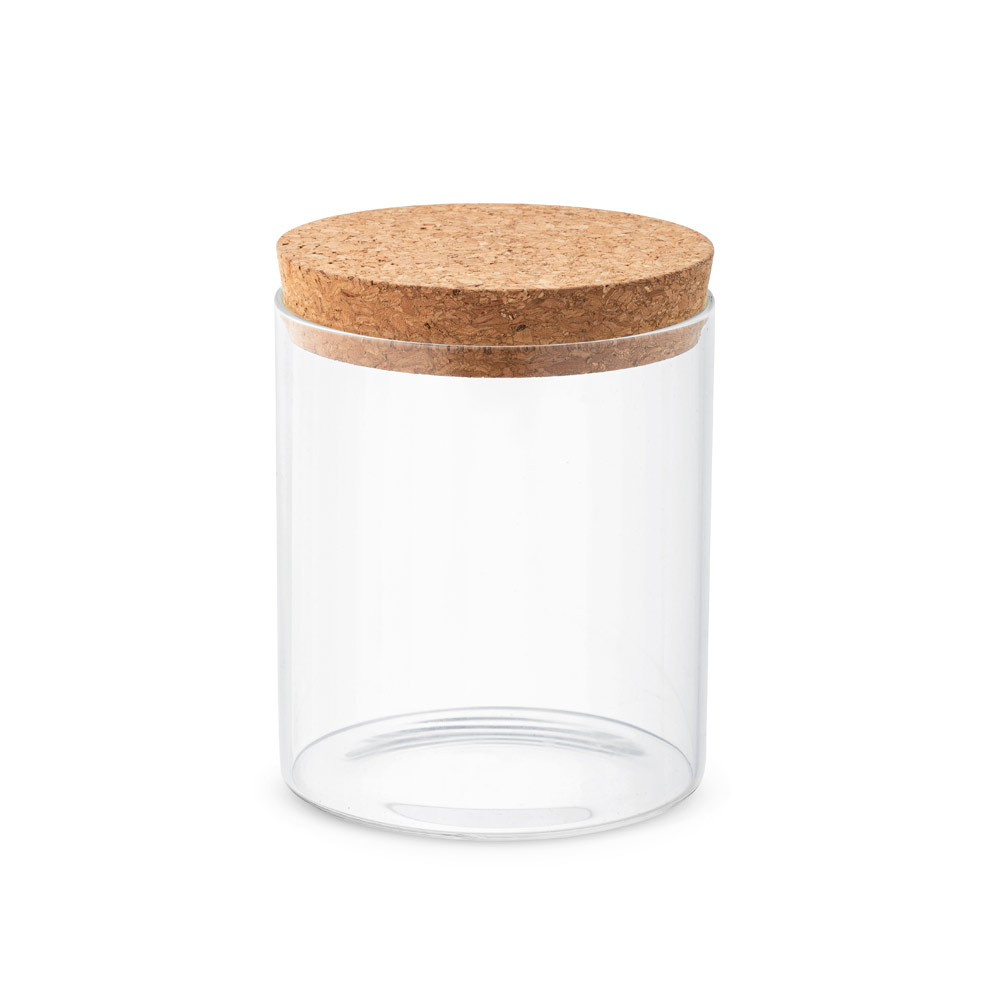 SPICE 700. Contenitore in vetro borosilicato con tappo in sughero 700 mL