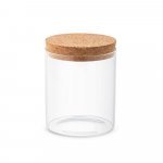 SPICE 700. Borosilicate glass bottle with cork lid 700 mL - Natural