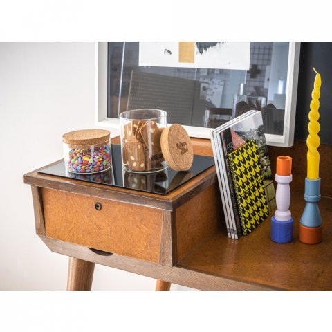 SPICE 700. Borosilicate glass bottle with cork lid 700 mL