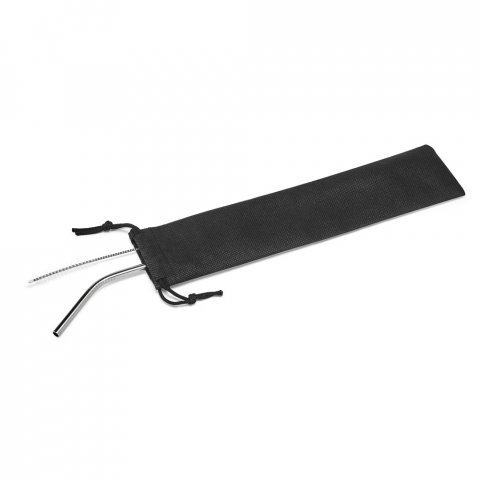 COCKTAIL. Сламка за многократна употреба от неръждаема стомана - сребърен