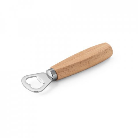 HOLZ. Apribottiglie in metallo e legno - Naturale chiaro