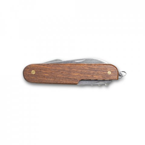 BELPIANO. Navaja multifunci&oacute;n en acero inoxidable y madera - Natural