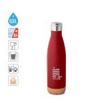 SOLBERG. Borraccia termica in acciaio inox con base in sughero 560 mL