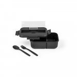 PYRUS. Кутия за обяд. Херметична кутия от PP 1000 мл - черно