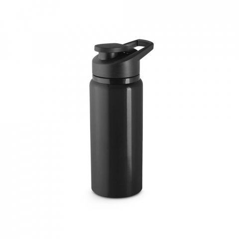 SHAWN. Sticlă sport din aluminiu reciclat 100% (660 mL) - Negru