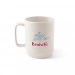 MIGHTY. Keramička &scaron;olja sa cilindričnim telom 330 ml - Pastelno bela