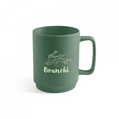 MIGHTY. Keramička &scaron;olja sa cilindričnim telom 330 ml - Khaki