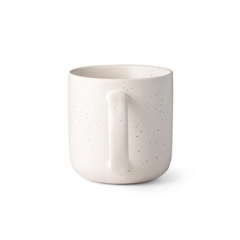 COFFEE CONSTELLATION. Ceramic coffee mug 75 mL - Pastel white