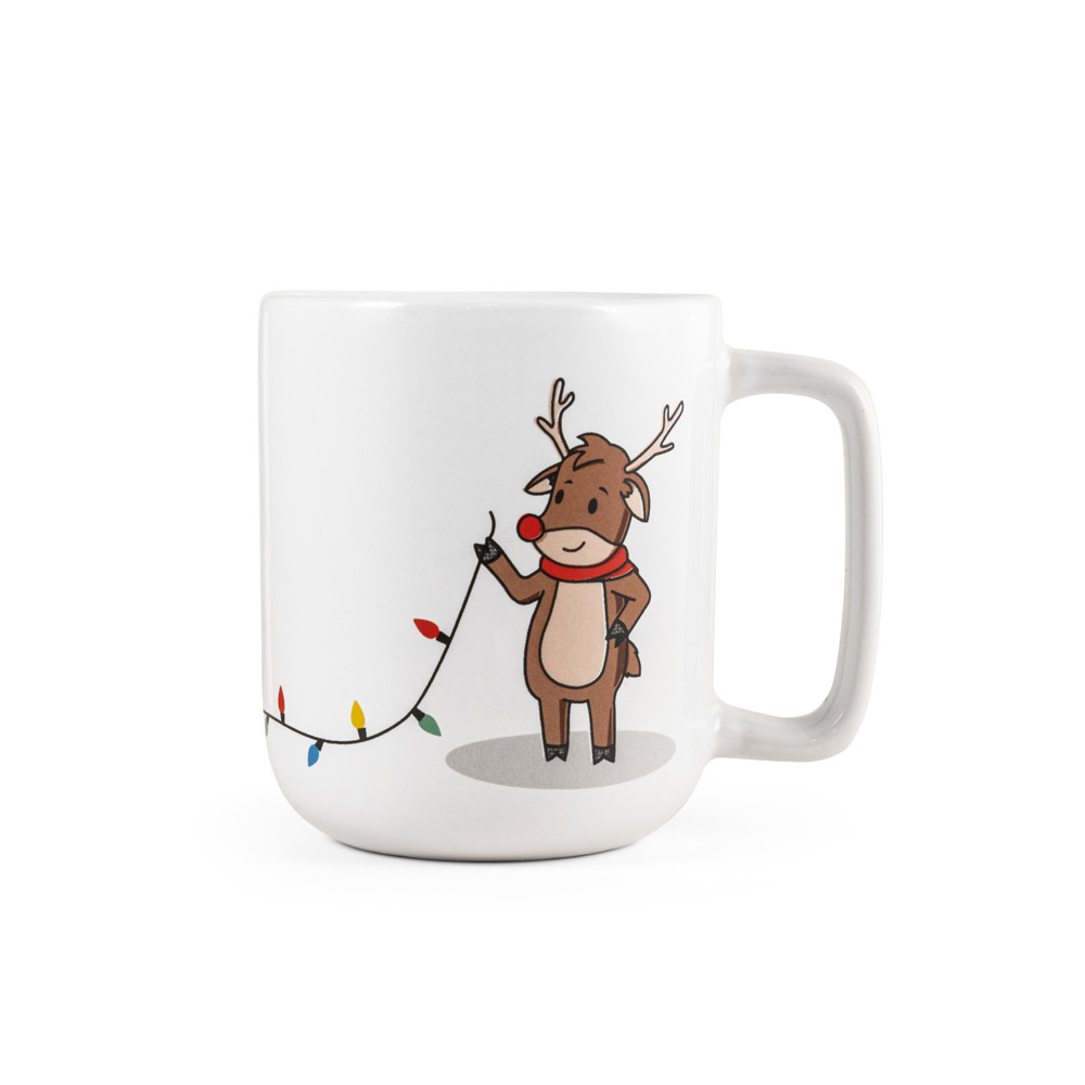REINDEER. Tazza con stampa natalizia 330 mL