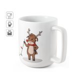 REINDEER. Caneca com impress&atilde;o natal&iacute;cia 330 mL