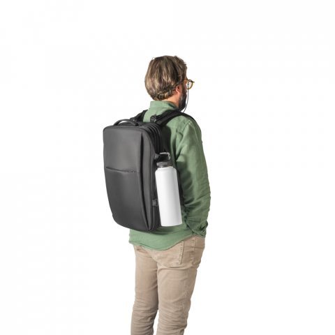 SINNER. Sticlă din oțel inoxidabil reciclat &icirc;n proporție de 90%, cu o capacitate mare de p&acirc;nă la 1200 ml - Alb