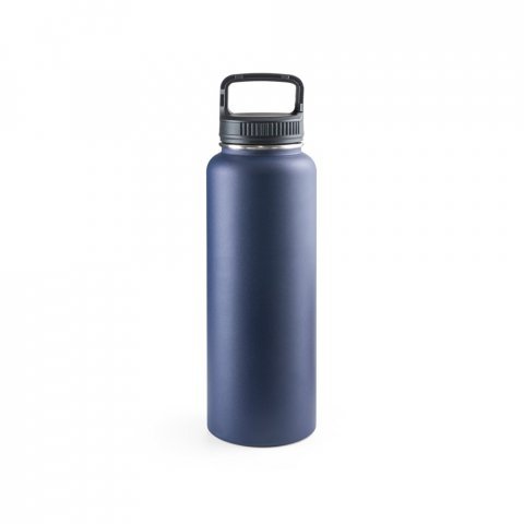 SINNER. Sticlă din oțel inoxidabil reciclat &icirc;n proporție de 90%, cu o capacitate mare de p&acirc;nă la 1200 ml - Albastru marin