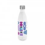 AMORTI L. Sublimationsflasche aus Edelstahl 800 mL - Wei&szlig;