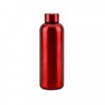 ODIN METTALIC. Butelka z 90% stali nierdzewnej pochodzącej z recyklingu 550 mL - Czerwony