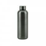 ODIN METTALIC. Butelka z 90% stali nierdzewnej pochodzącej z recyklingu 550 mL - Stalowy