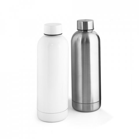 ODIN METTALIC. Butelka z 90% stali nierdzewnej pochodzącej z recyklingu 550 mL