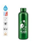 ODIN METTALIC. Fles van 90% gerecycled roestvrijstaal 550 mL