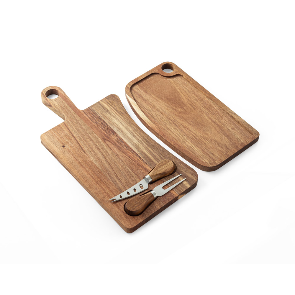 CAPER. Tagliere in legno di acacia