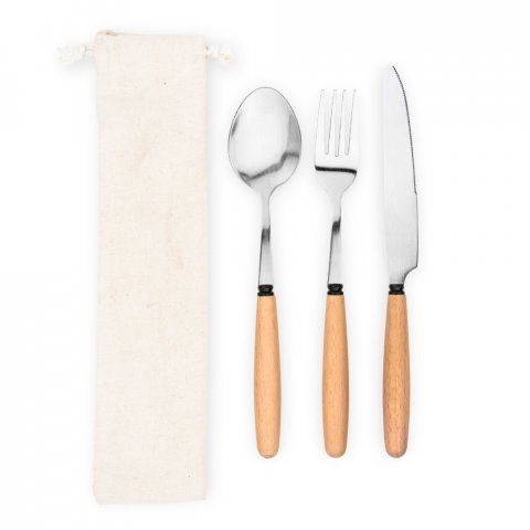 BOULUD. 3-piece set in acacia wood - Natural