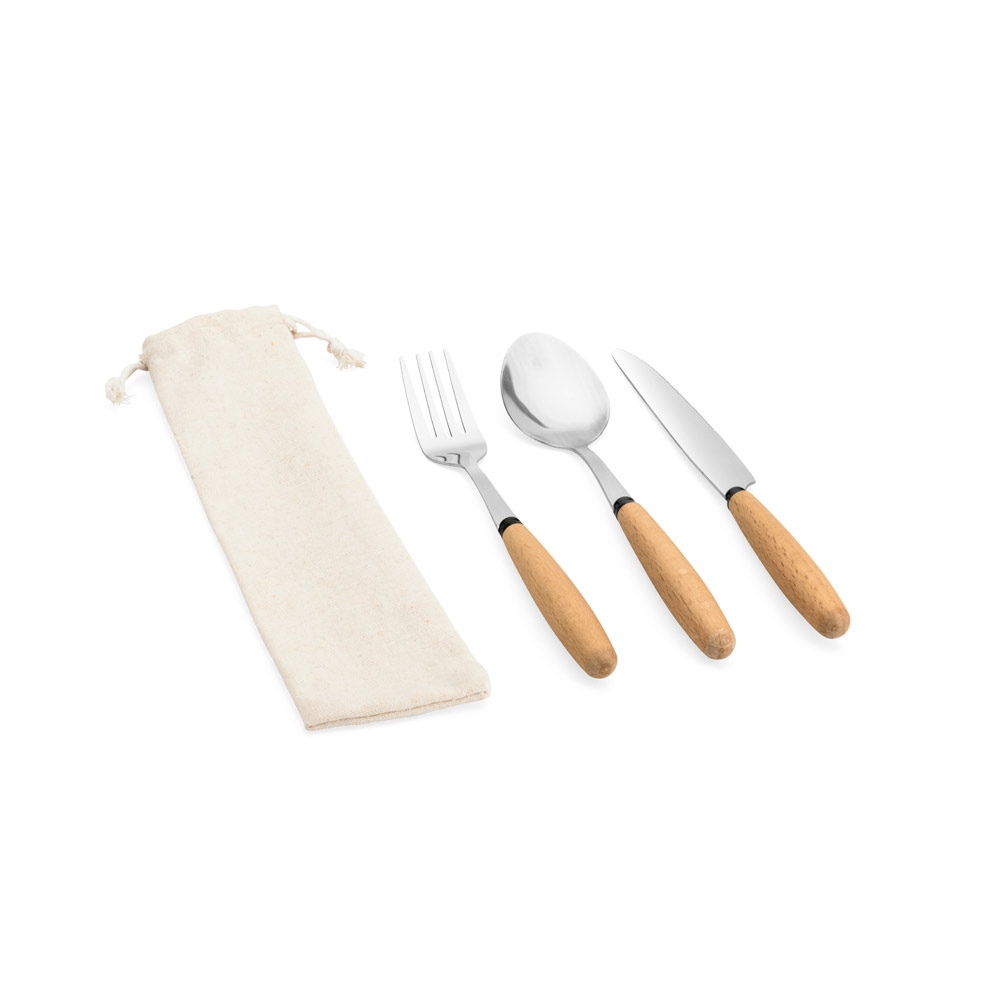 BOULUD. Set da 3 pezzi in legno di acacia