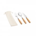 BOULUD. 3-piece set in acacia wood - Natural