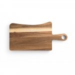 CASSIA. Daska za sir od bagremovog drva s ručkom - Dark natural