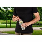 RIO rPET. Бутилка от рециклиран PET (100% rPET) с матово покритие 600 мл - прозрачен