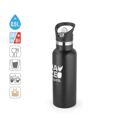 NORTON. Borraccia in acciaio inox con tappo in PP 570 mL