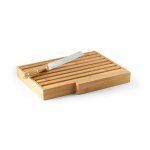 PASSARD. Planche &agrave; pain en bambou avec couteau inox - Naturel