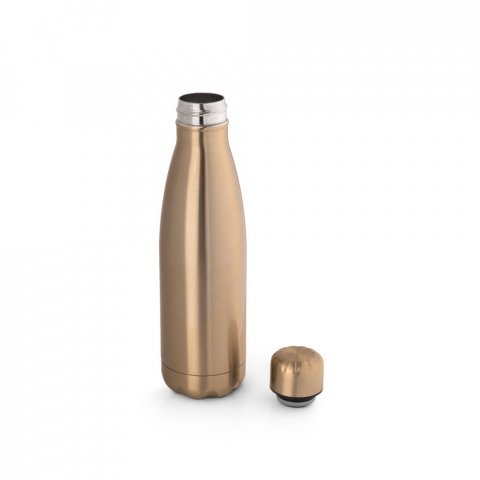 SHOW METALLIC. Stainless steel bottle with matt metallic finish 510 mL - Satin gold