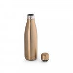 SHOW METALLIC. Stainless steel bottle with matt metallic finish 510 mL - Satin gold