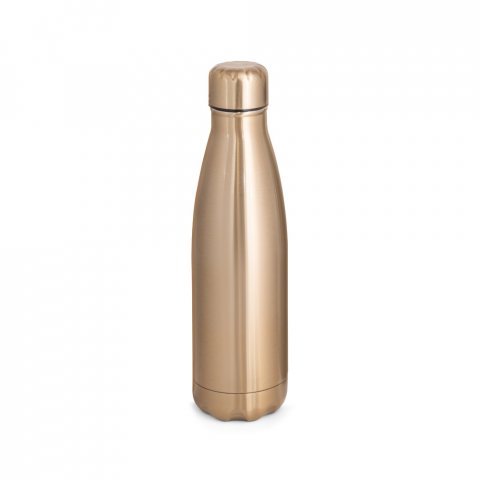 SHOW METALLIC. Stainless steel bottle with matt metallic finish 510 mL - Satin gold