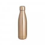 SHOW METALLIC. Stainless steel bottle with matt metallic finish 510 mL - Satin gold