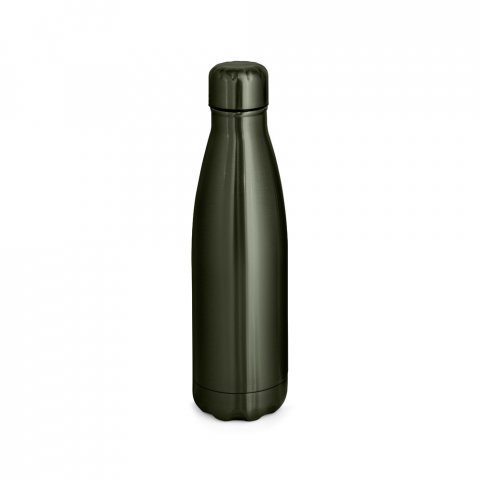 SHOW METALLIC. Stainless steel bottle with matt metallic finish 510 mL - Gun metal