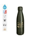 SHOW METALLIC. Borraccia in acciaio inox con finitura metallica opaca 510 mL