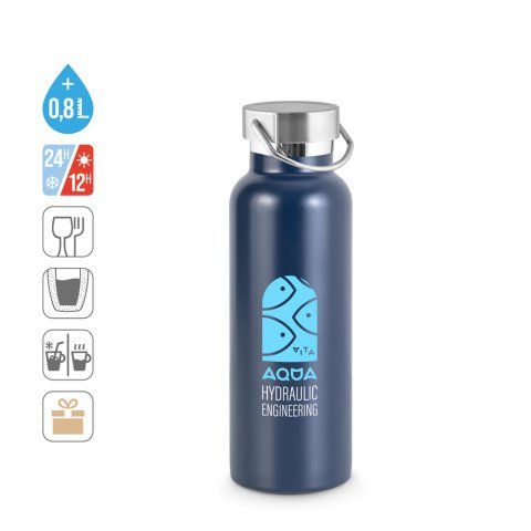 DUPLANTIS. Borraccia in acciaio inox (36% riciclato) con isolamento doppia parete 810 mL
