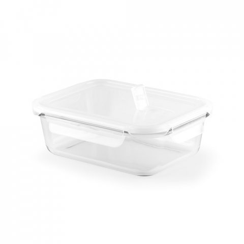 QUORIN. Obědov&aacute; krabička. Hermetick&yacute; box z borosilik&aacute;tov&eacute;ho skla 1 L - B&iacute;l&aacute;