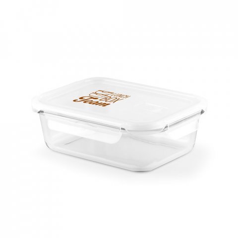 QUORIN. Obědov&aacute; krabička. Hermetick&yacute; box z borosilik&aacute;tov&eacute;ho skla 1 L - B&iacute;l&aacute;