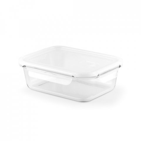 QUORIN. Obědov&aacute; krabička. Hermetick&yacute; box z borosilik&aacute;tov&eacute;ho skla 1 L - B&iacute;l&aacute;