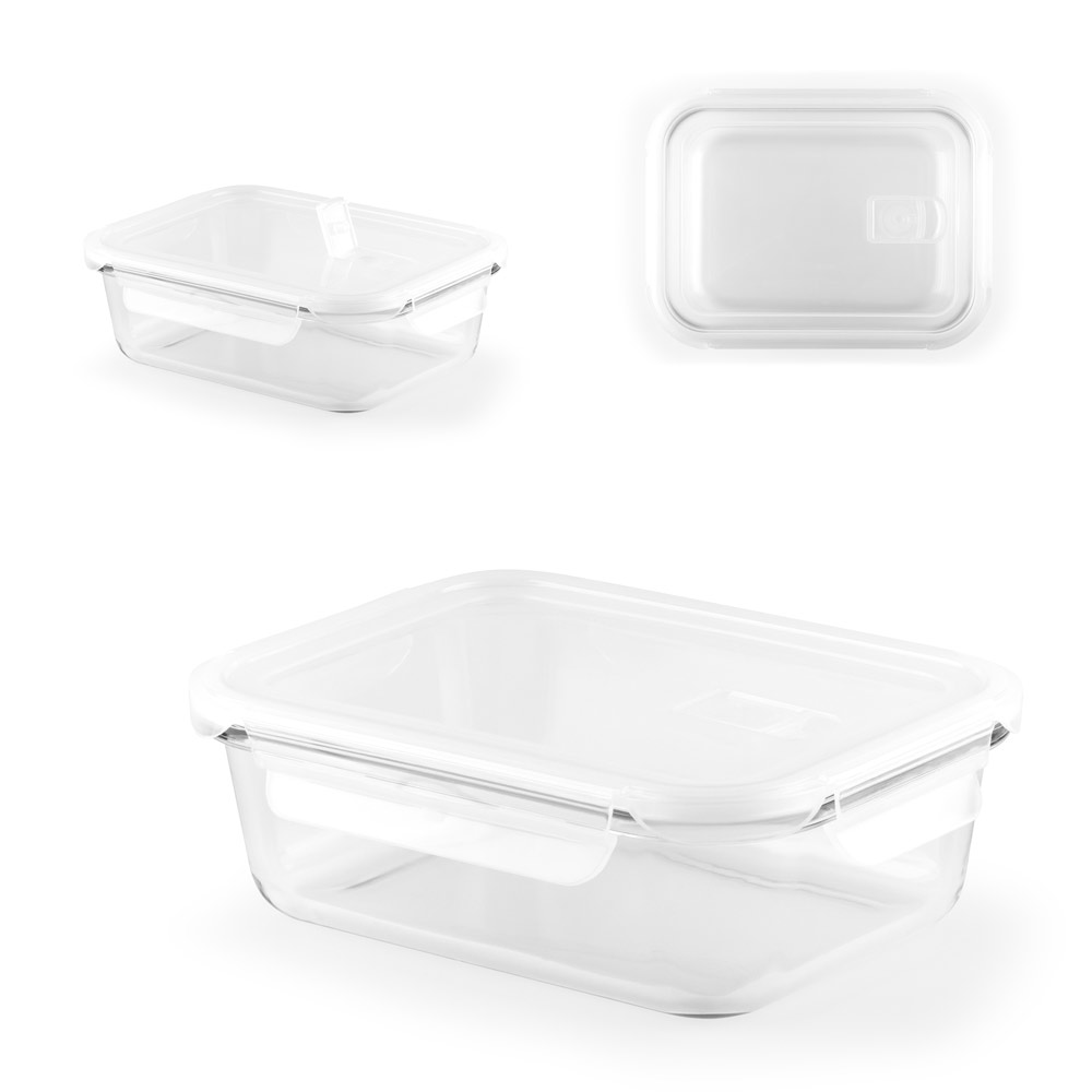 QUORIN. Porta pranzo. Contenitore ermetico in vetro borosilicato 1 L