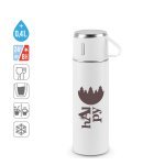 COMANECI. Borraccia in acciaio inox con doppia parete (90% riciclato) con finitura opaca 490 mL