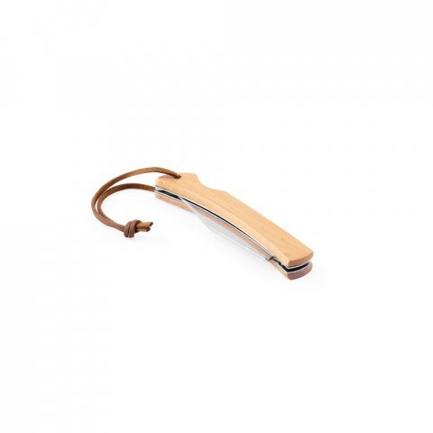 RANGER. Нож с острие от неръждаема стомана и бамбукова дръжка - естествен