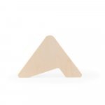 PLYCORK. Plywood stand with 6 cork coasters - Natural