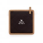 CLOVES. Potholder in canvas cotton (275 g/m&sup2;) - Black