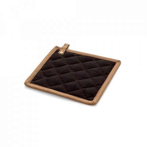 CLOVES. Potholder in canvas cotton (275 g/m&sup2;) - Black