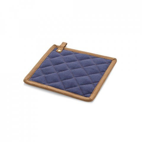 CLOVES. Potholder in canvas cotton (275 g/m&sup2;) - Blue