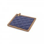 CLOVES. Potholder in canvas cotton (275 g/m&sup2;) - Blue