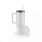 JOYNER XL. Velika putna &scaron;olja od nerđajućeg čelika (91% reciklirana) sa vakuumski izolovanim dvostrukim zidom i mat zavr&scaron;nom obradom 1300 ml - Bela