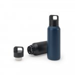 NICKLAUS. Sticlă din oțel inoxidabil (91% reciclată) cu perete dublu izolat &icirc;n vid 590 ml - Albastru marin