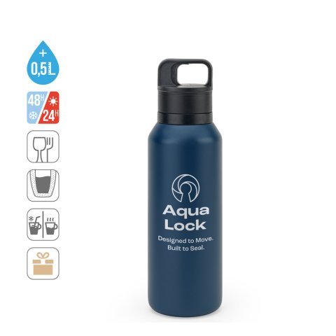 NICKLAUS. Sticlă din oțel inoxidabil (91% reciclată) cu perete dublu izolat &icirc;n vid 590 ml